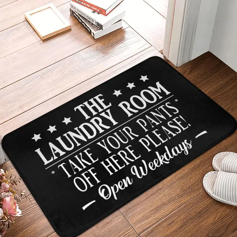 Custom Laundry Room Doormat Non-Slip Entrance Kitchen Bath Door Floor Mats Garden Carpet Rug