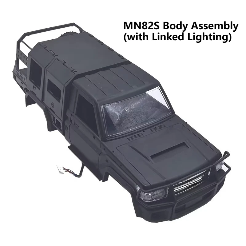 MN82S LC79 Zubehörteile RC-Zubehör Karosserie Dachträger Frontstoßstange Offroad-Fahrzeugzubehör Modifikationsteile