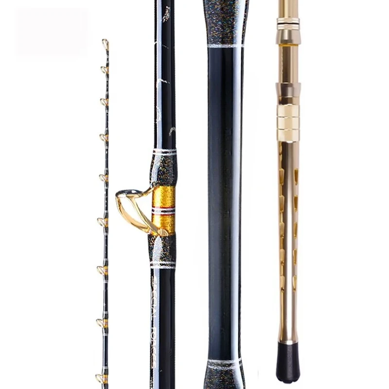 Boat Rod ESFB Sea Boat Rod Deep Drop Fishing Rod Tuna GT Big Drag Power 2.1M 2.4M