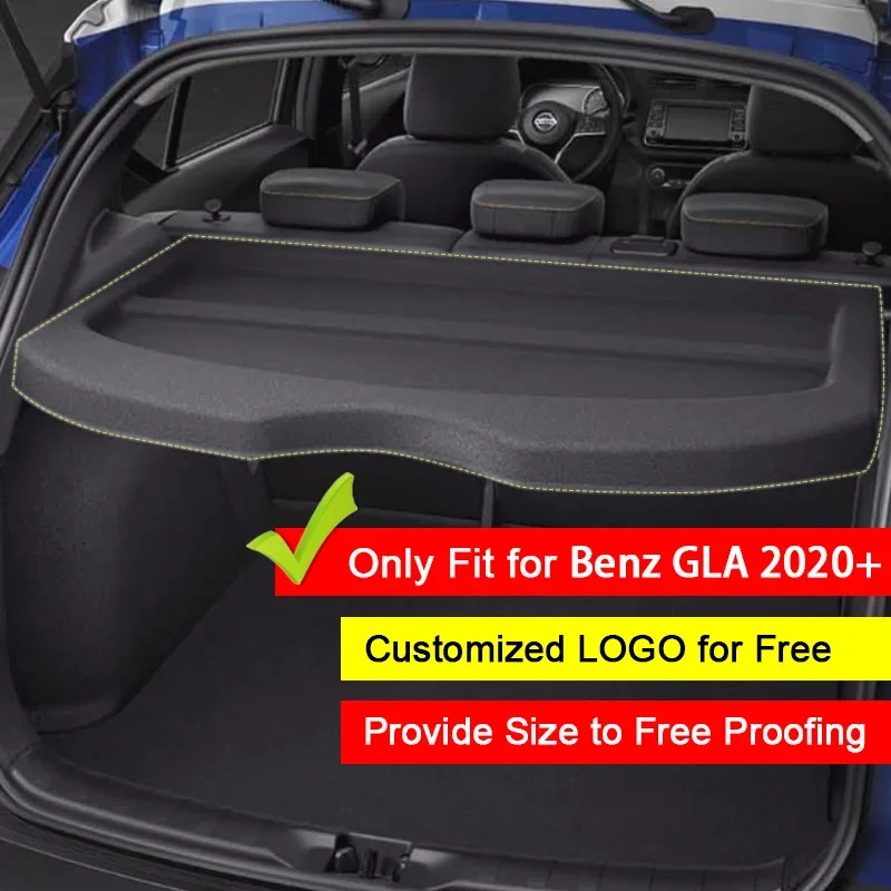 Not-retractable Trunk Cargo Cover For Benz GLA 2020+ Trunk Cargo Area Shade Cover