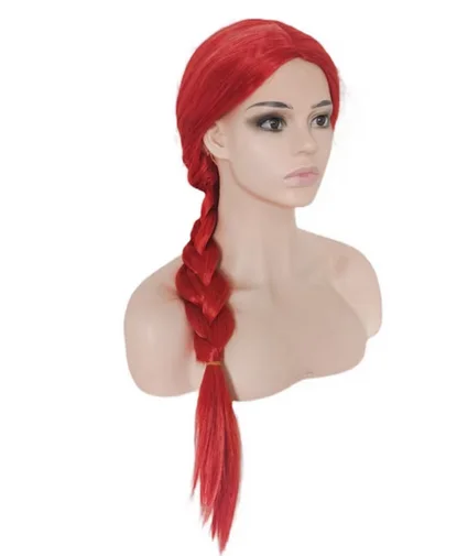 Toy Story Character Jessie Tracy Cosplay Red Fried Dough Twists Braid Carnival Halloween Synthetic Wig