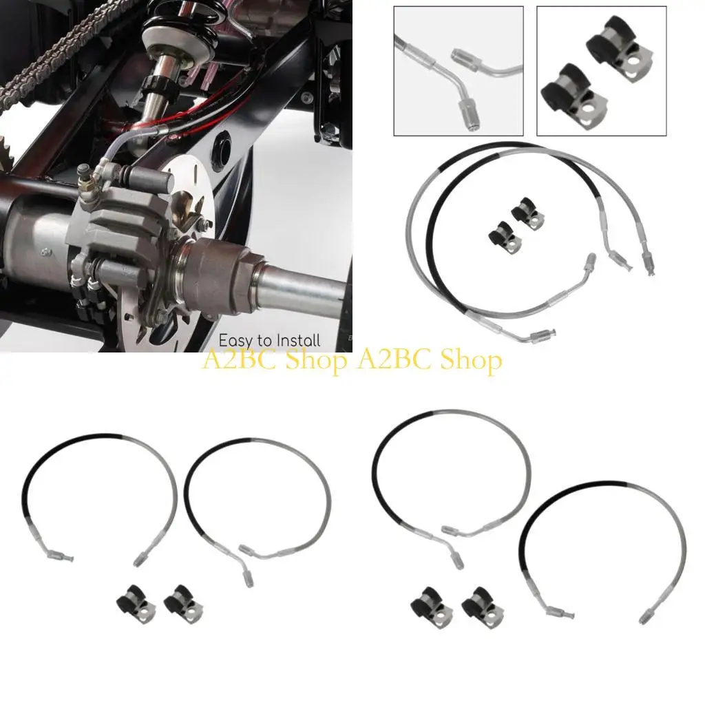

A2BC Front Left Right Brake Hose Line for ATV 250 300 350 500 Replacement Accessory