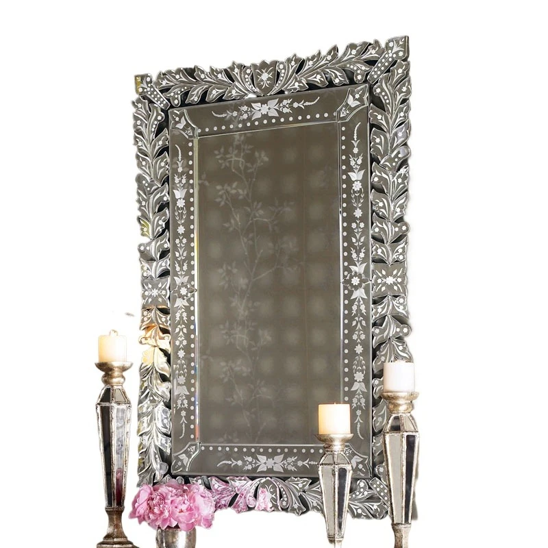 

European and American bathroom mirror retro, bathroom sink dresser, decorative hanging mirror decorative mirror