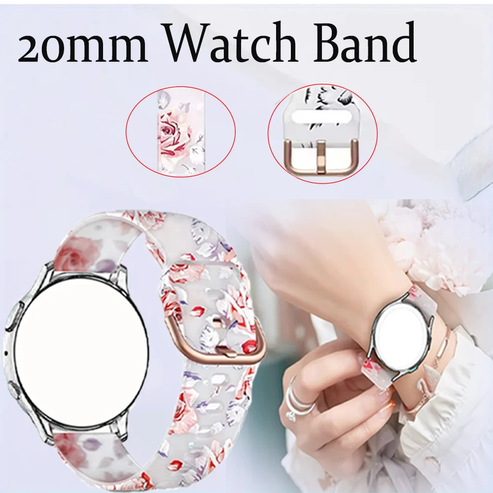 20 mm Damen-Armband, Silikon-Armband, bequemes Sportuhrenarmband für Huawei Watch GT 3 42 mm, weiches Smartwatch-Zubehör
