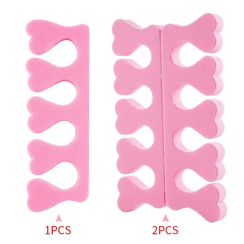 50/20/10 pcs/bag EVA Pedicure Foam Nail Separator Nail Polish Fingers Toe Separators Professional Foot Care Separator Toe