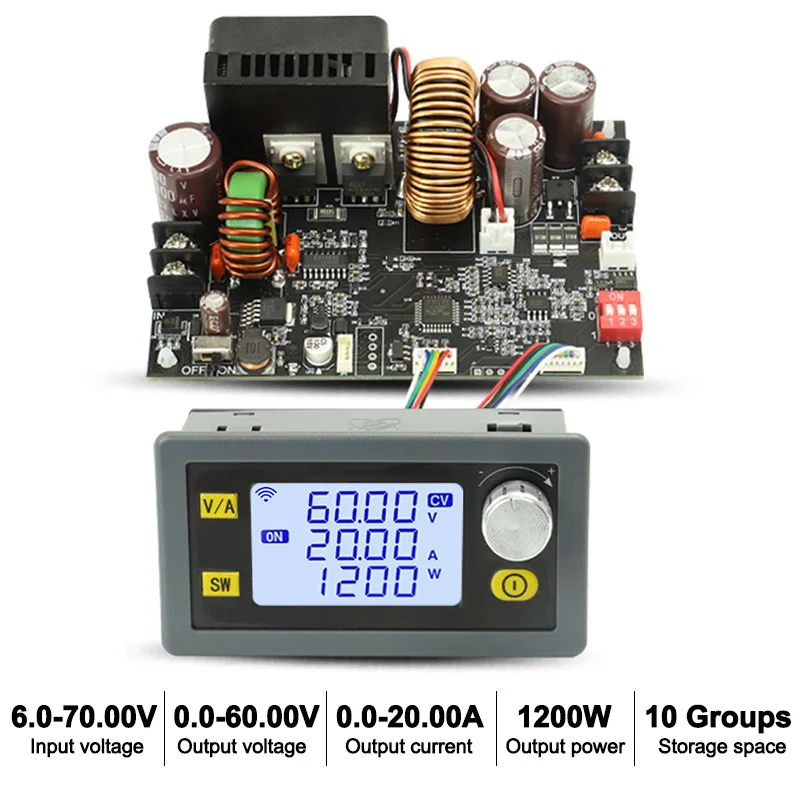 XY6020L 1200W 20A CNC Regulator napięcia zasilacz DC regulowany stabilizowany stałe napięcie moduł obniżania prądu stałego