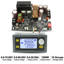 XY6020L 1200W 20A CNC Regulator napięcia zasilacz DC regulowany stabilizowany stałe napięcie moduł obniżania prądu stałego