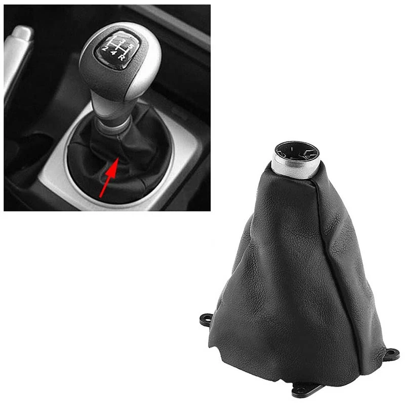 Car Gear Gaiter Shift Shifter Boot Manual PU Leather for Honda Civic 2006-2011 77298-SNA-D01ZA
