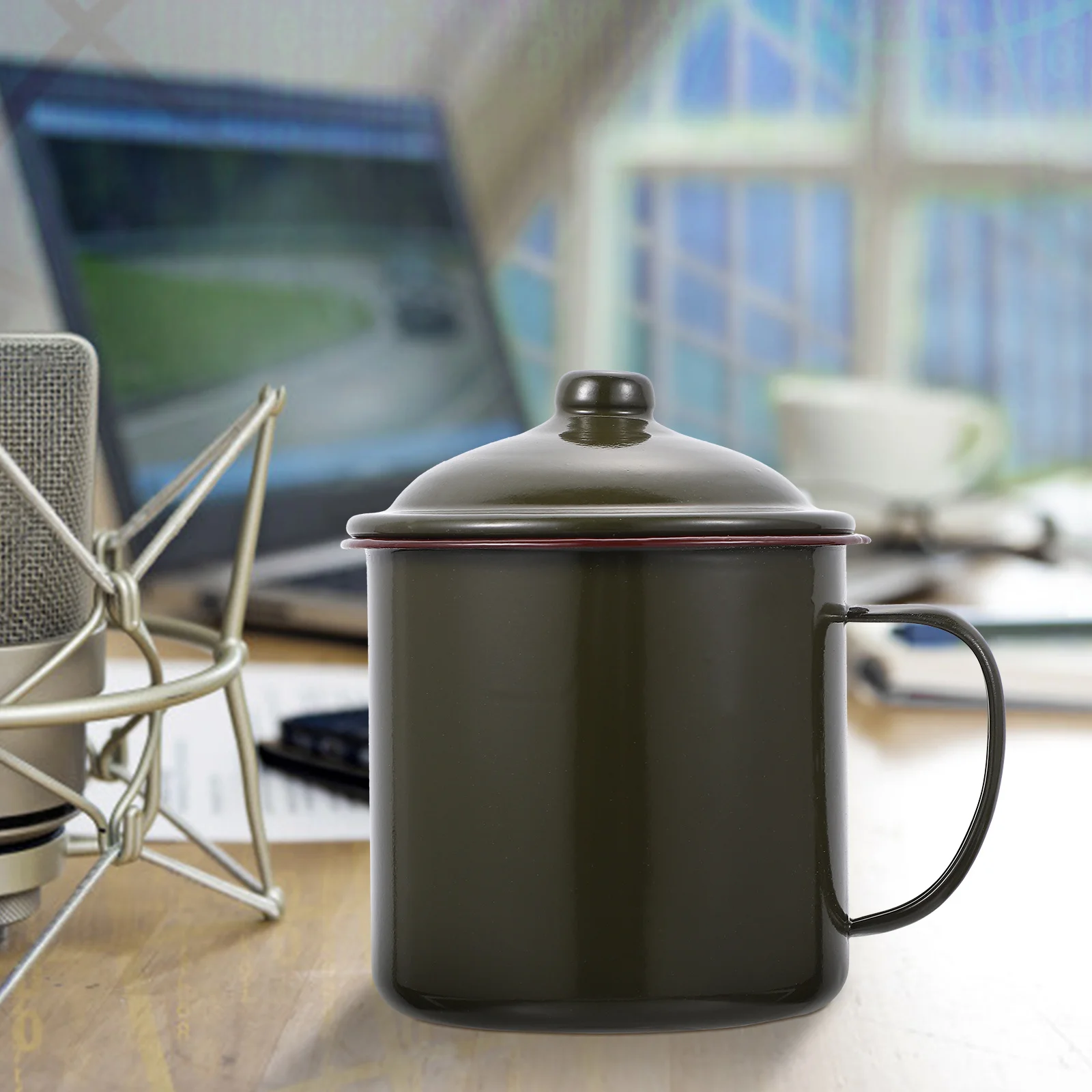 

1Pcs Chic Tea Cup Decorative Water Mug Vintage Enamel Design Ideal for Home Use As A Thoughtful Present Water Cup