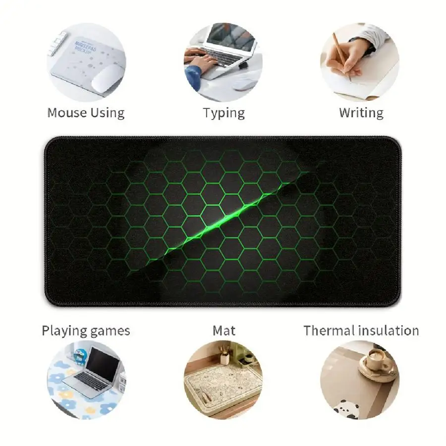 Hexagonal Blue Pattern Is Cool Mouse Pad Computer Laptop Pad Keyboard Mouse Pad Game Console Pad office Pad Desk accessories