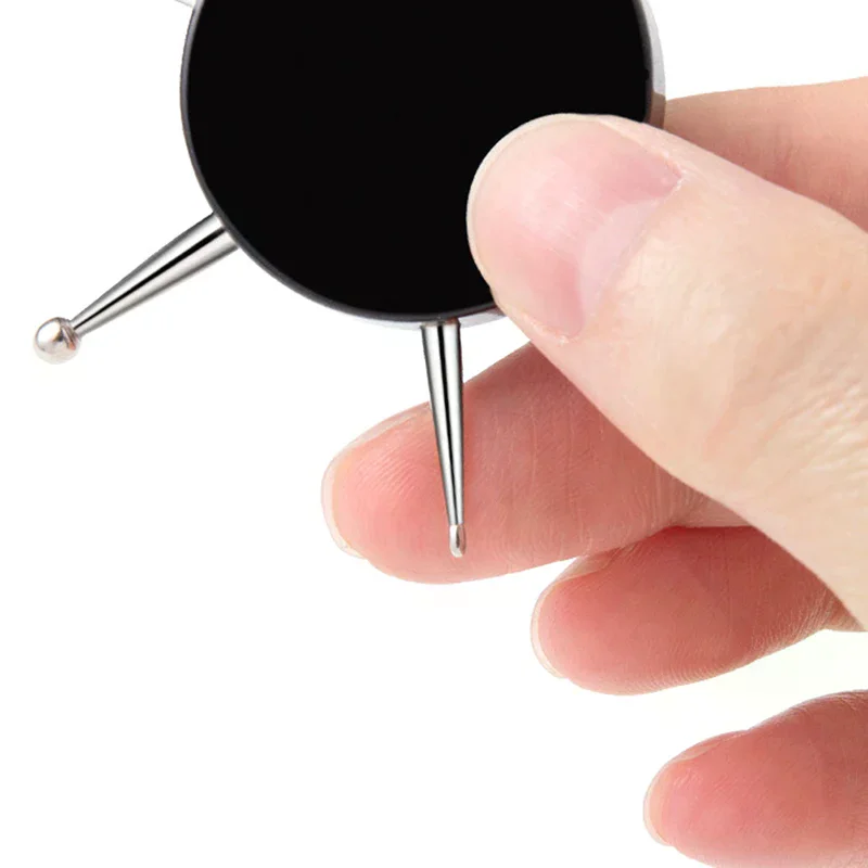 1PC 6 Kopf Nail art Punktierung Werkzeuge Disc Nagel Bohrer Punkt Nagel Werkzeuge Dot Malerei Werkzeuge Nagel Punkt Bohrer stift