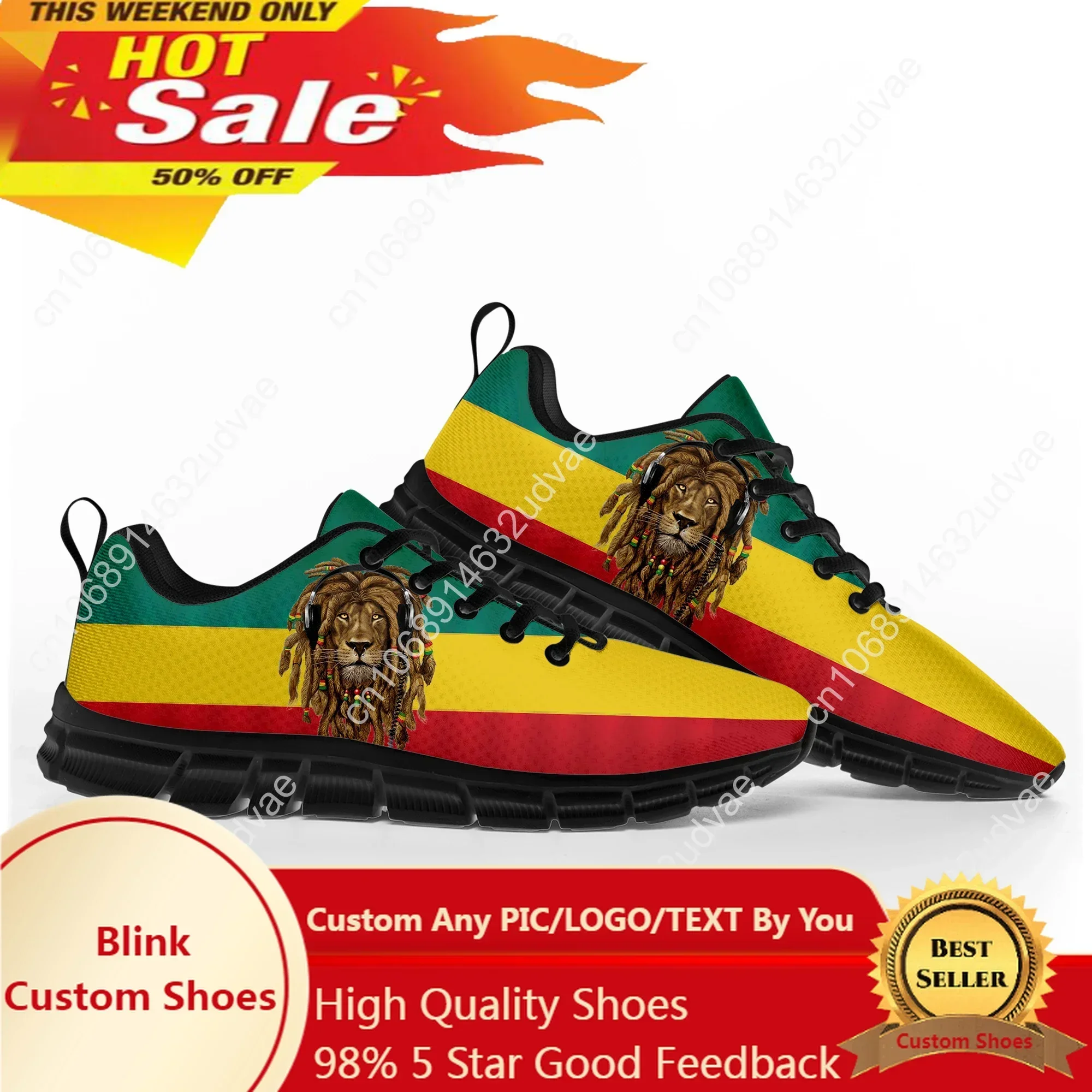 

Reggae Rastafarian Rasta Rastafari Lion Of Judah Sports Shoes Mens Womens Teenager Sneakers Casual Couple Shoes