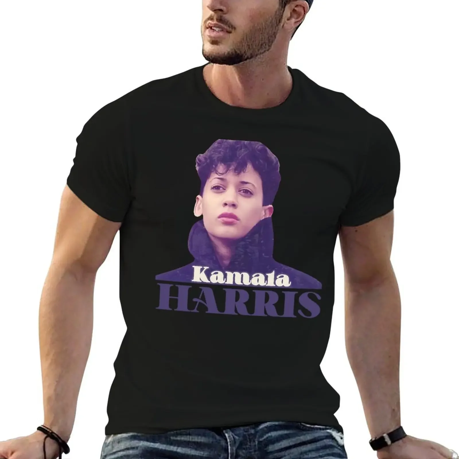 Vintage Young Kamala Harris T-Shirt plus size clothes street wear summer clothes affliction shirts heavyweight t shirts for men