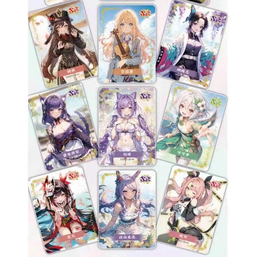 Il più nuovo commercio all'ingrosso Flower Girl 3 carte da collezione Goddess Story Waifu Booster Box Doujin Giocattoli e hobby Regali