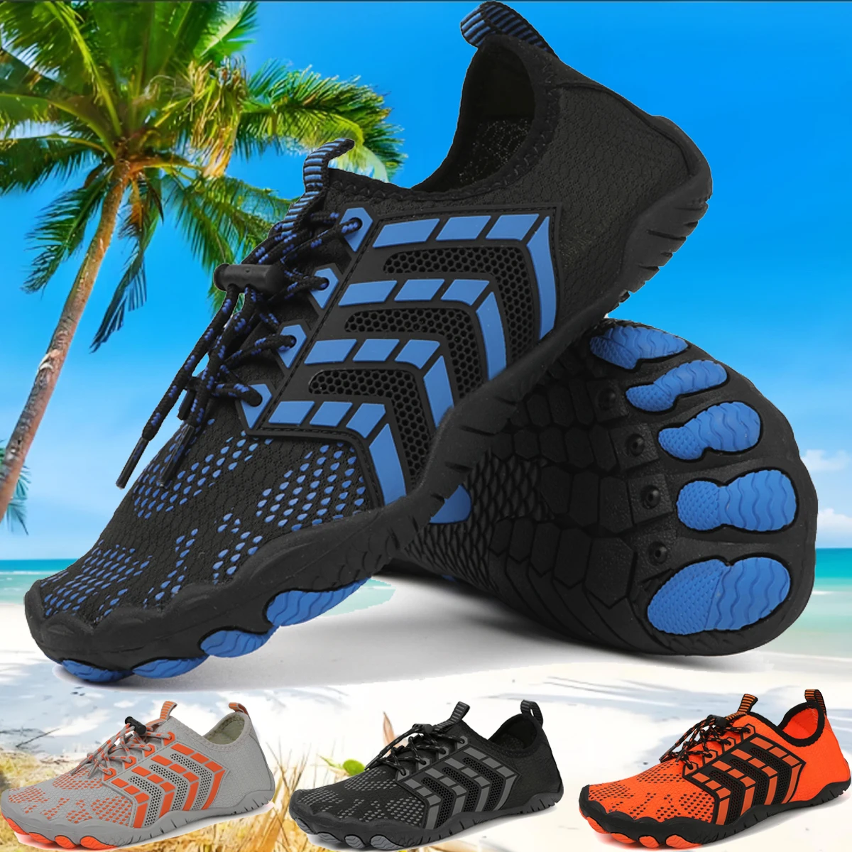 Anti Slip Water Barefoot Flat Shoes Women Men Quick-drying Swimming Diving Seaside Pool Soft Beach Socks