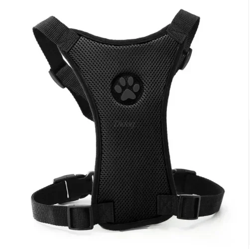 Dog Harness with 1.5m Traction Leash Set No Pull Dog Vest Strap Adjustable Reflective Breathable Harness for Dogs Puppy and Cats