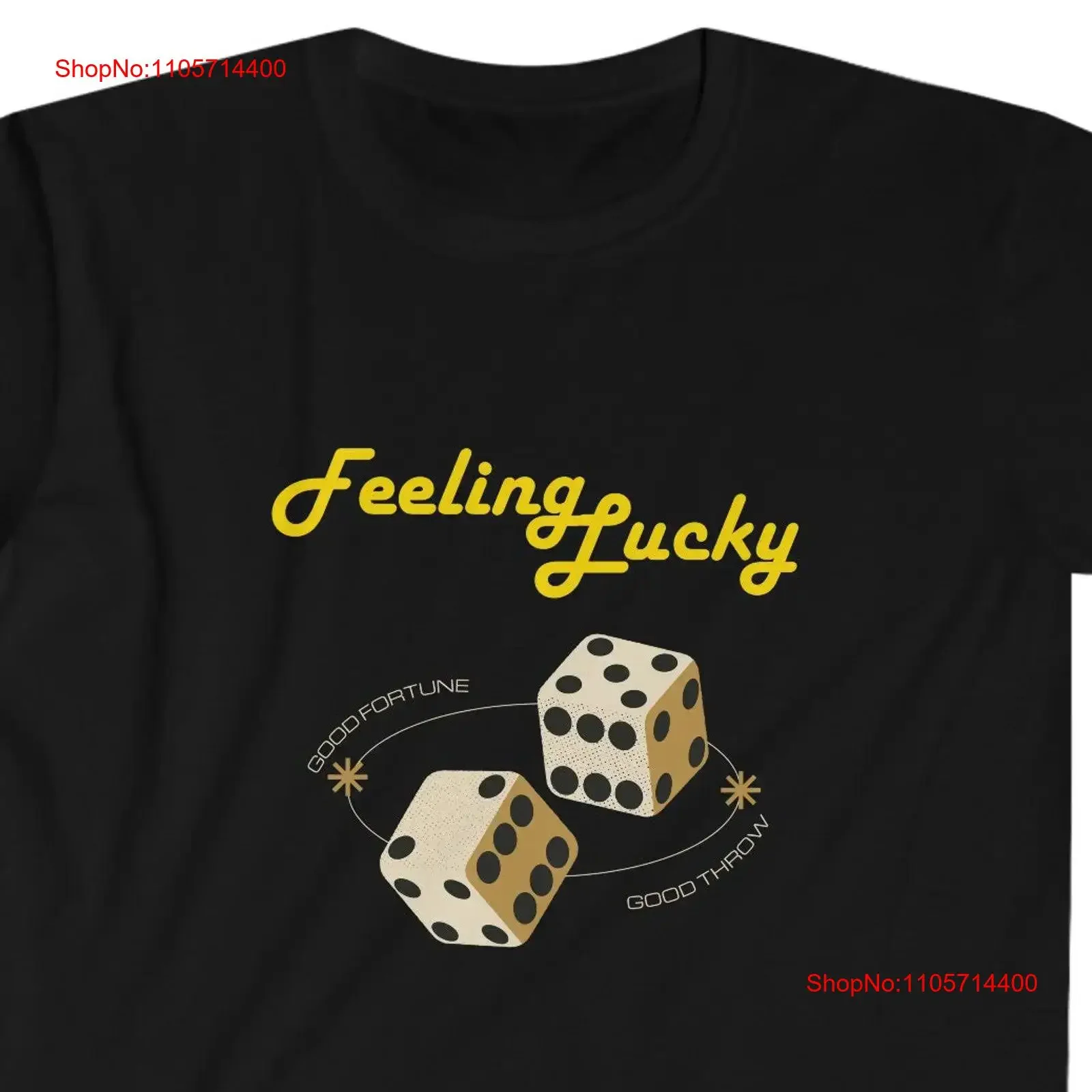 Feeling Lucky T shirt Vegas Vacation Gambling Man Woman Dice Good Fortune Softstyle vintage Washed Comfortable Breathable