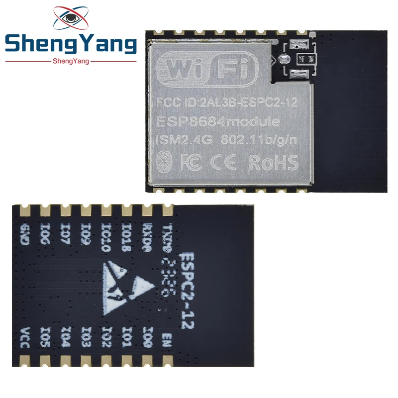 TZT ESP32-C2 Module Uses ESP8684 Chip WIFI Bluetooth-compatible Module ESPC2-12 To Replace ESP-12E/F