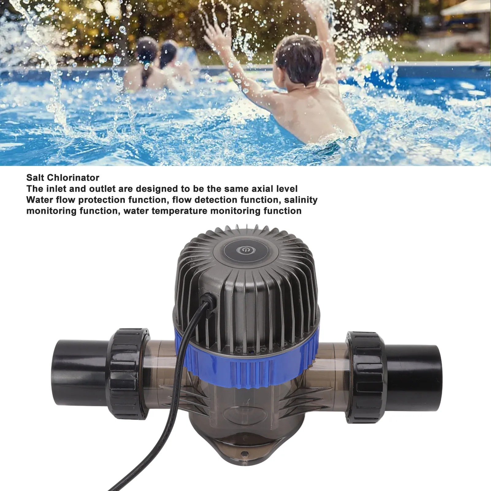 Pool Salt System 2 Gears Intelligent Control Salt Chlorine Generator Cell for SPA Swimming  Salt Chlorine Generator Cell