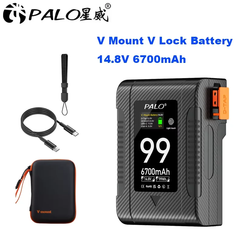 BP-99W V-Mount V Lock Battery  V Mount Battery For Canon R5C Sony HDCAM XDCAM Cameras Phones ZG-V99 ZG-V160 ZG-V50 Mount Battery