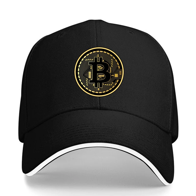 Bitcoin Gold Baseball Cap Men Short Sleeve Cotton   Cryptocurrency Crypto Currency Geek Tee Tops Novelty Tshirts Gift Idea