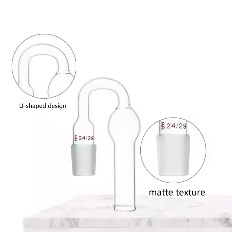 Glass drying tube, straight shape, high-purity silica, standard ground joint, laboratory