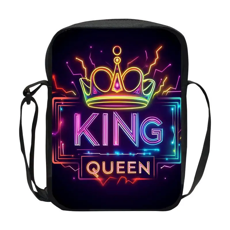 

Детская повседневная сумка через плечо King Queen, мужская и женская сумка через плечо, студенческая сумка через плечо