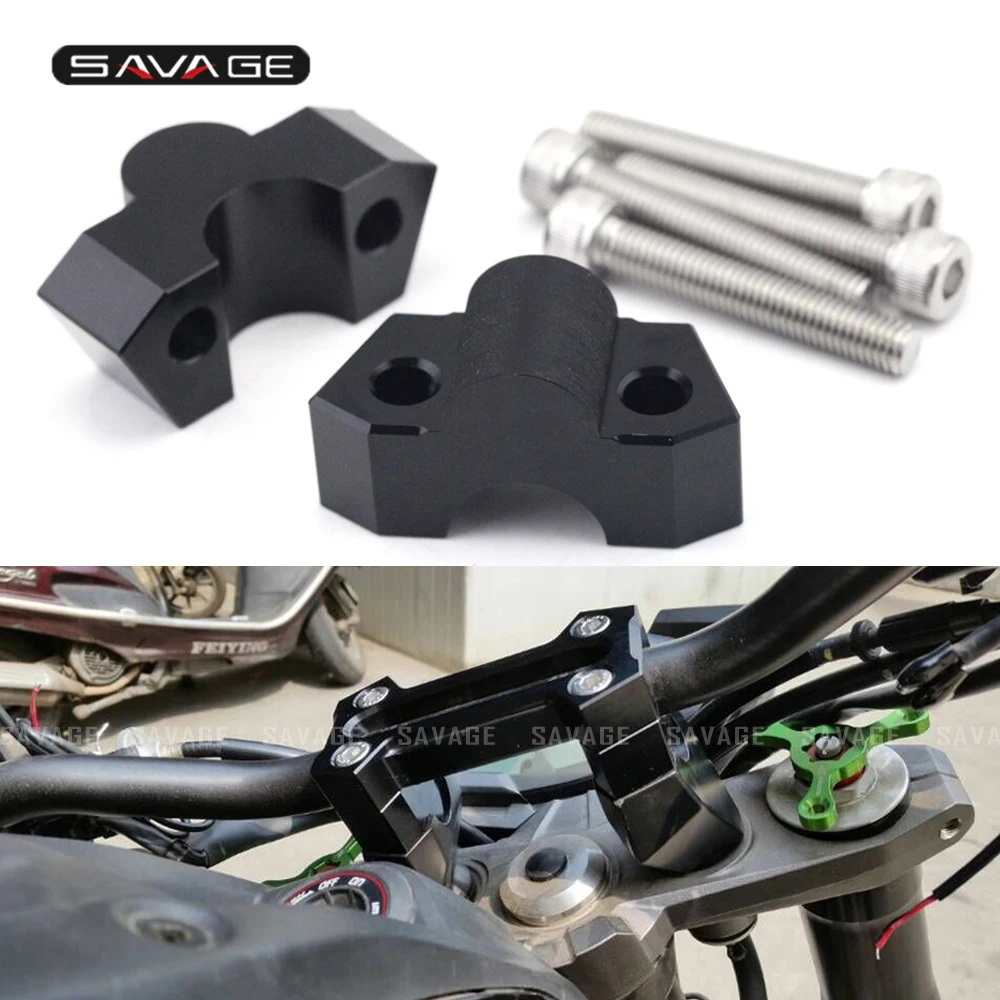 

Motorcycle Handlebar Risers For KAWASAKI Z800 Z 800 2013-2016 Z250 2012-2013 Z300 2014 Motorcycle Accessories Front 20mm Riser