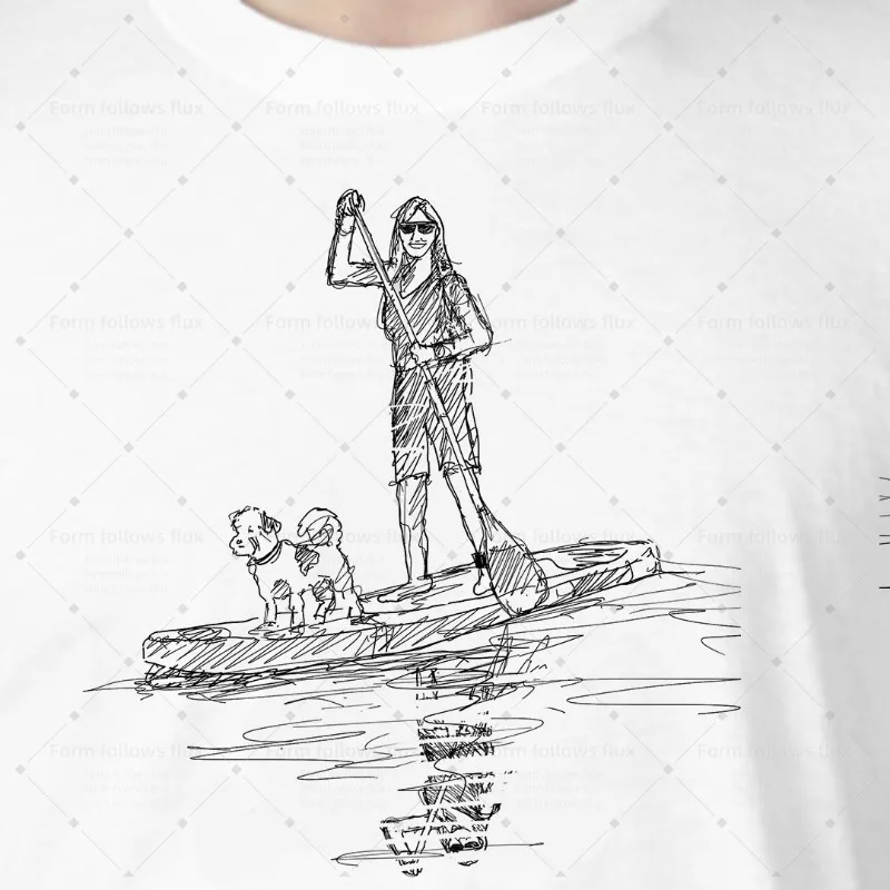 

2026 men T-Shirt Hoodie Paddleboarding Mums Sports Hand Drawn Comic style Unisex S-6XL Plus Size Friendly