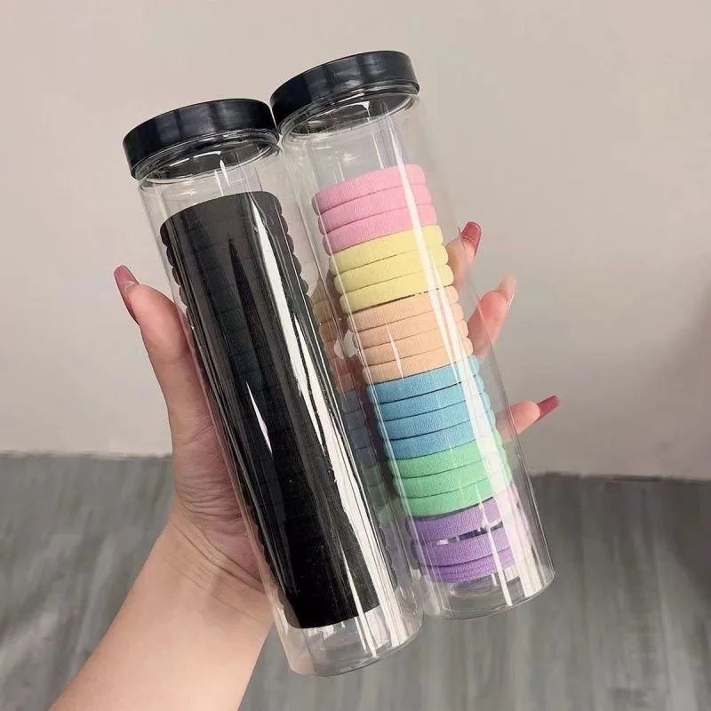 20 Stück hochelastisches Stirnband, einfacher und eleganter Pferdeschwanz-Lederbezug, Gummiband, Haarschlaufen-Kopfbedeckung, Haarband zum Binden. – Detail 8