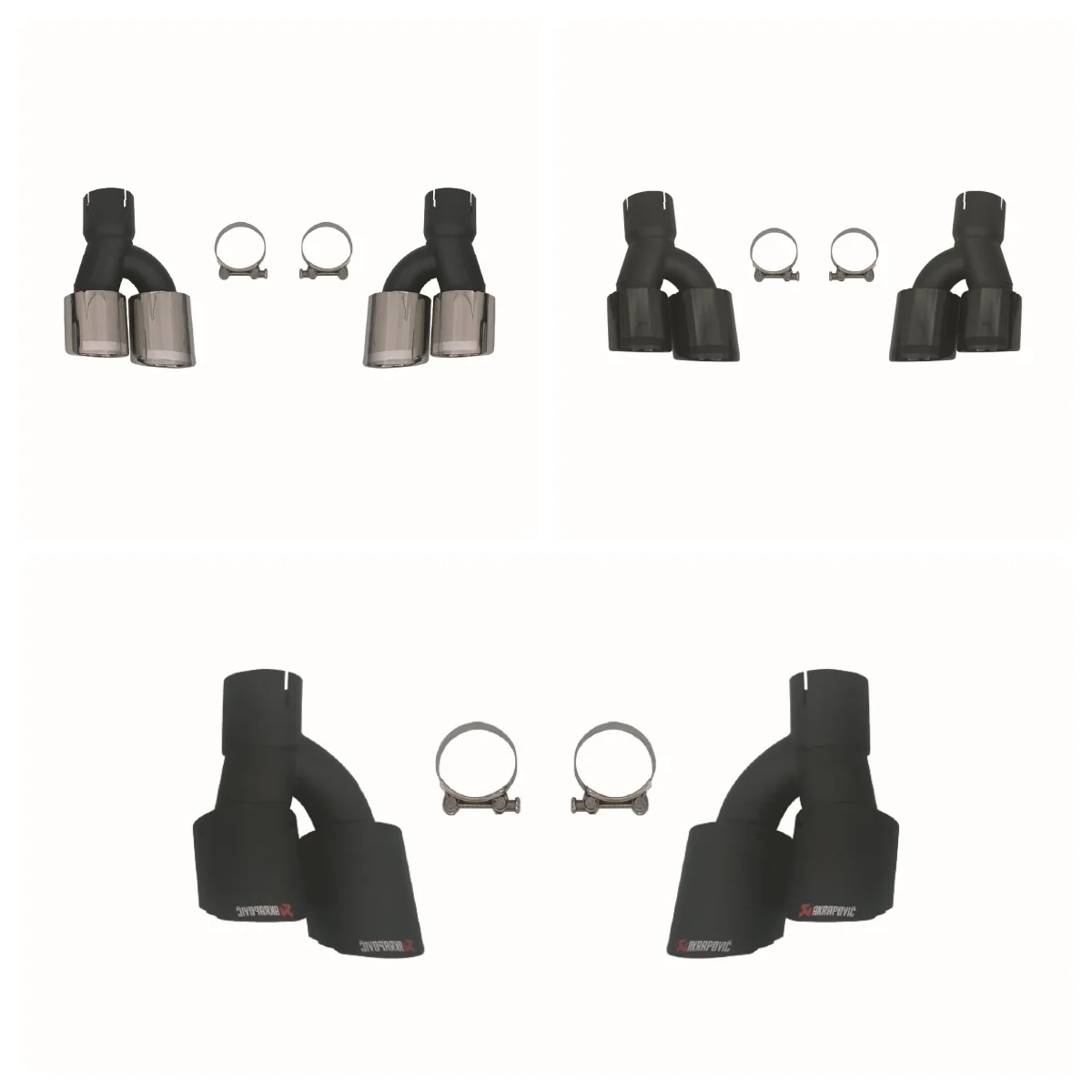 

Damei Custom Carbon Fiber Exhaust Tips Tail Pipe For 5 Series G30 G38 2021-2023 Muffler With Clamp Akrapovic