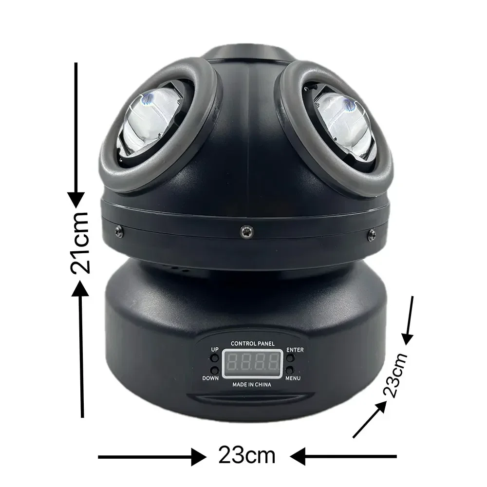 Luce a testa mobile da 120 W LED RGBW 4in1 Fascio rotante Luce da palcoscenico Controllo DMX per attrezzature di intrattenimento per feste da discoteca di Natale