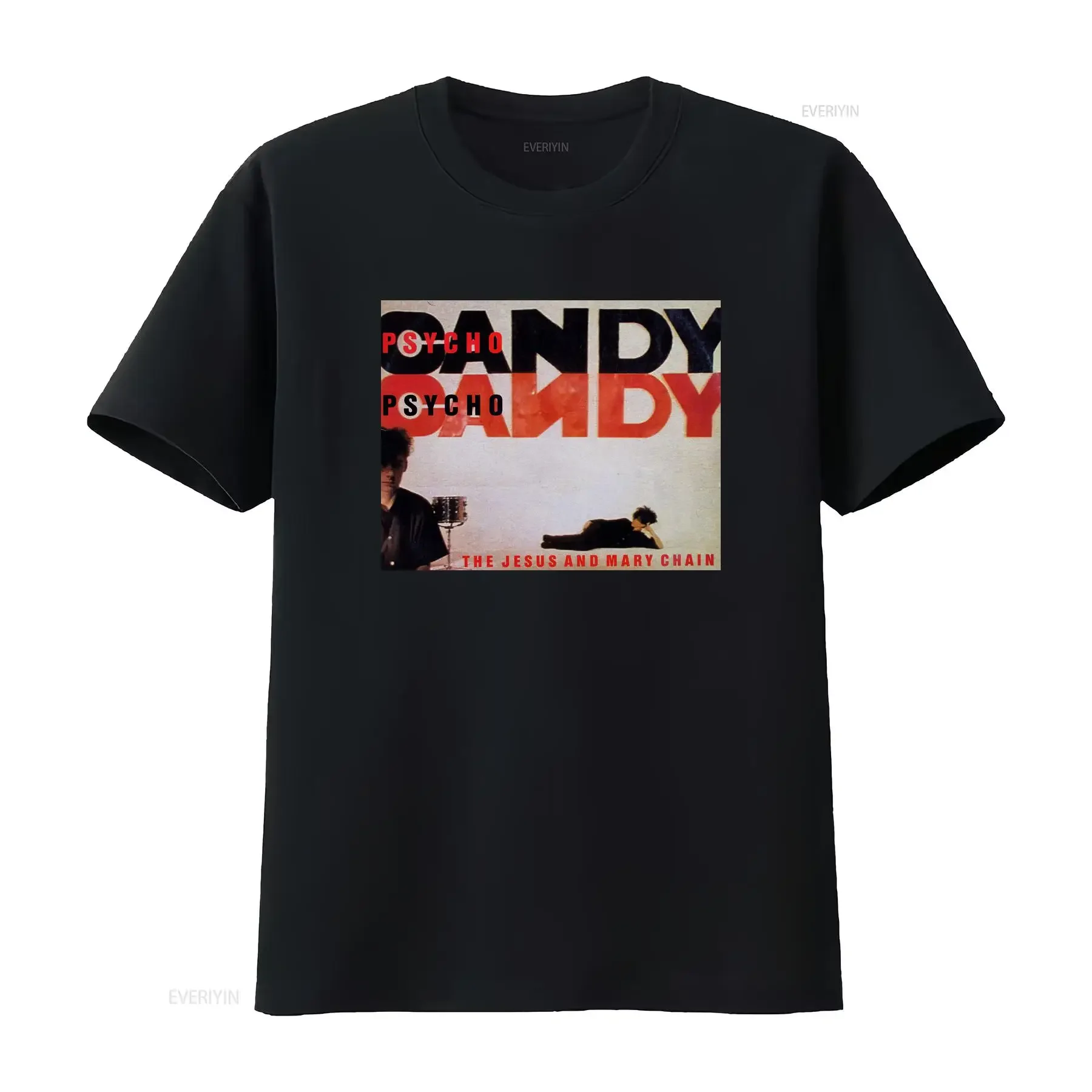 The Jesus And Mary Chain Psychocandy Offizielles Herren-T-Shirt in Schwarz, Vintage-Look, weich, lässig, bequem, modisch, mit grafischem Motiv.