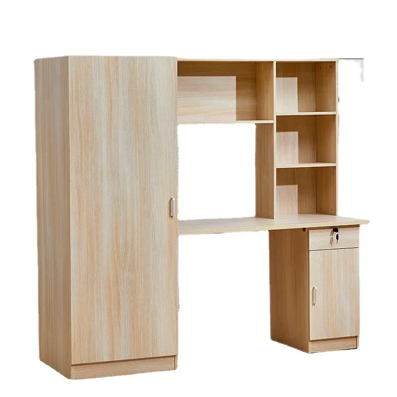 Company employees with escalators solid wood wardrobe combination single bed under the table two pieces of approval.