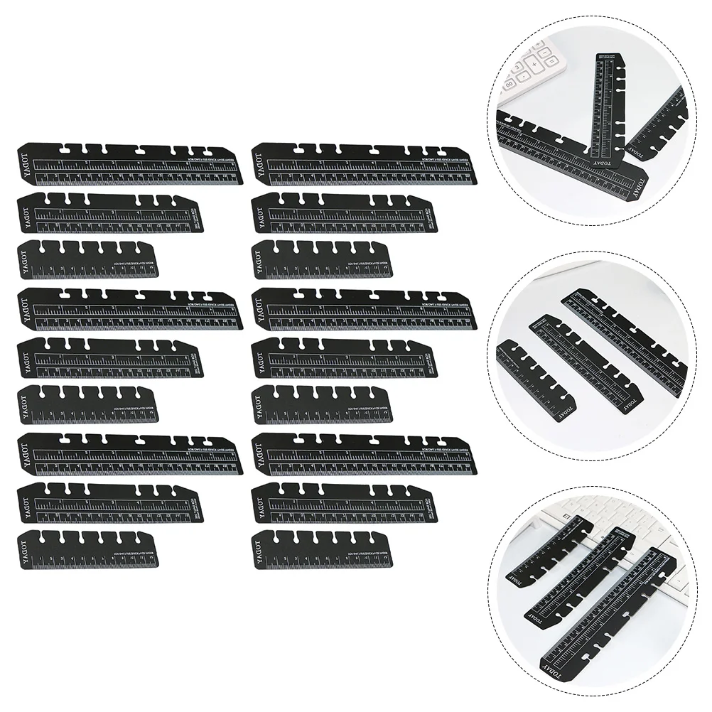 

18 Pcs Page Markers Tabs Bookmark Ruler Scale Portable Today Planner Student Thin