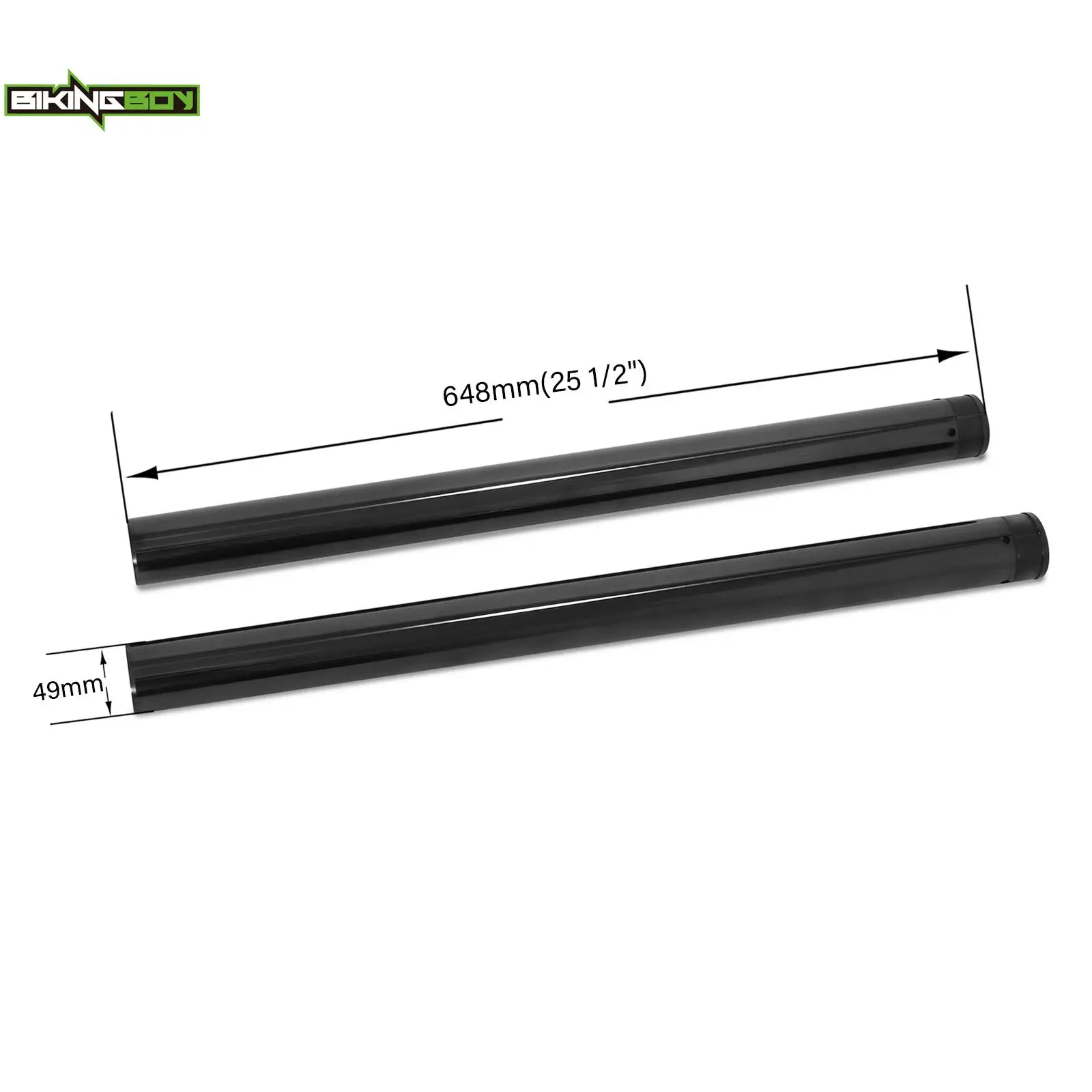 BIKINGBOY 49mm 25 1/2'' 630mm Fork Tubes For V-Rod VRSCA 02 03 04 05 06 VRSCB 04 05 06 Night-Rod VRSCD 2006 52346756-01 46757-01