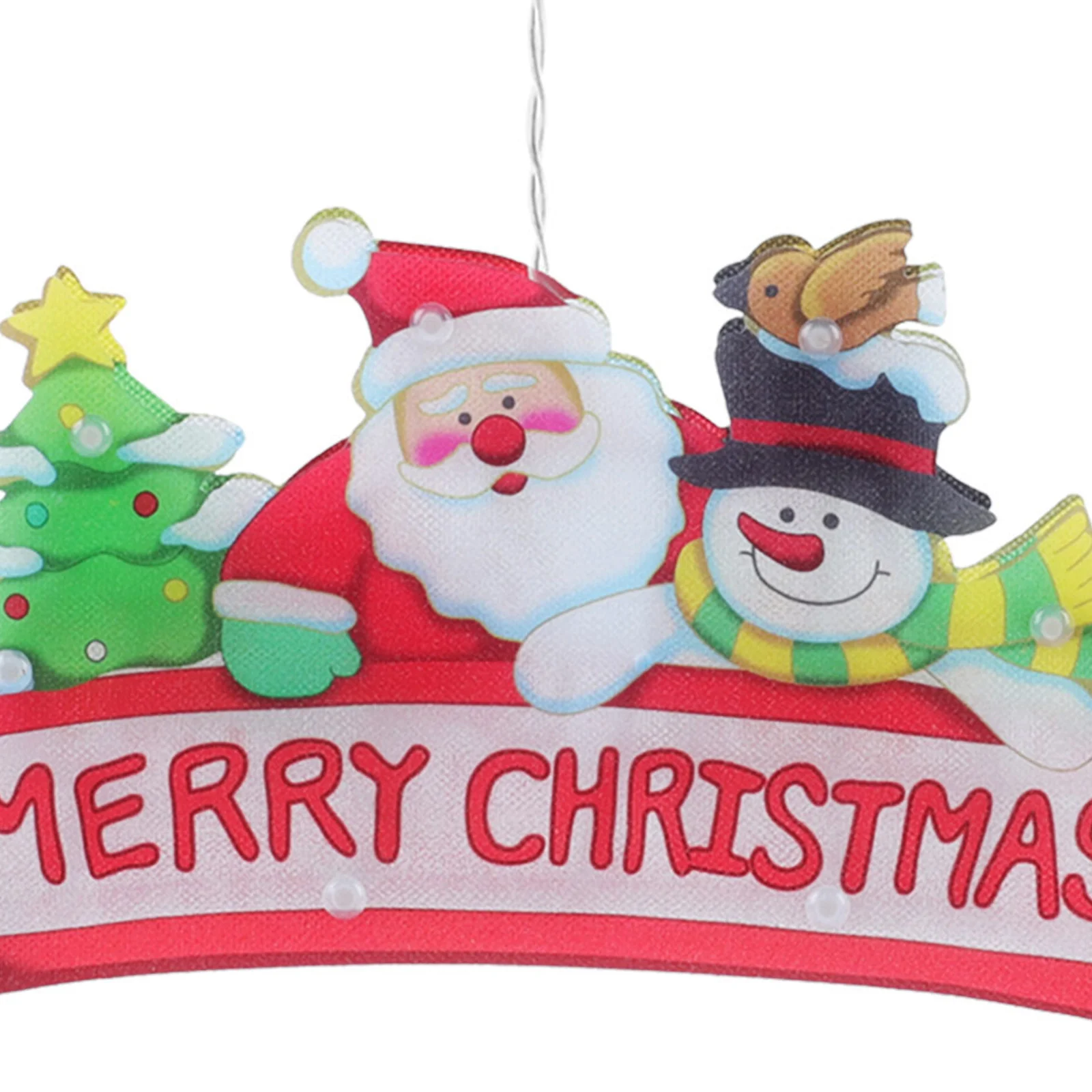 

1Pc Creative Christmas Light Led Sucker Window Decoration Shop Display Case Pendant Lighting Festive Night Lamp