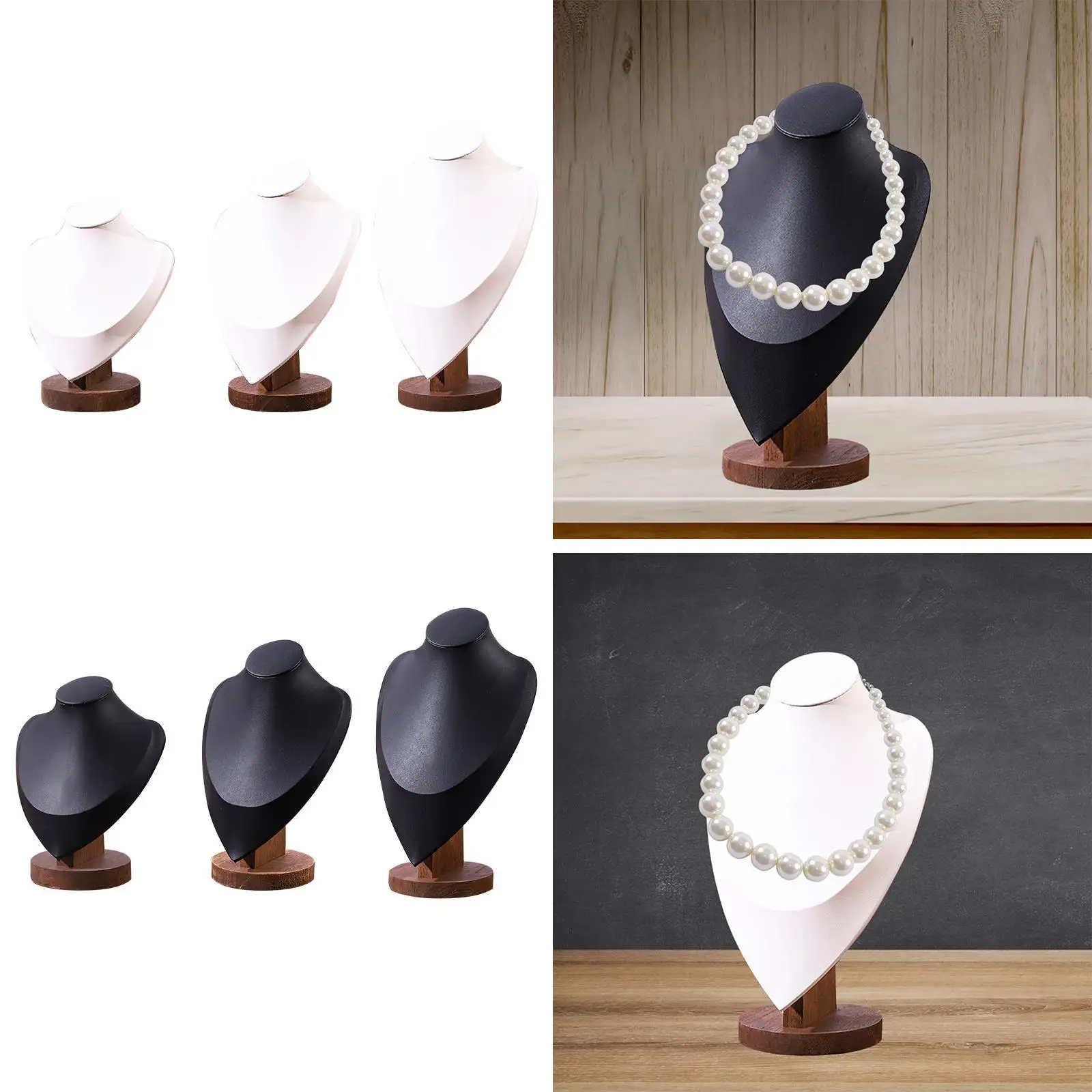 

Necklace Display Bust, Jewelry Holder Storage Organizer, Freestanding Necklace