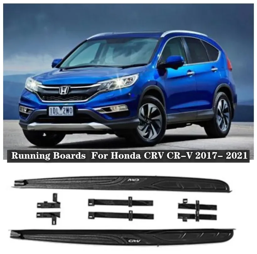 High Quality Aluminum Alloy Running Boards Side Step Bar Pedals For Honda CRV CR-V 2017 2018 2019 2020 2021