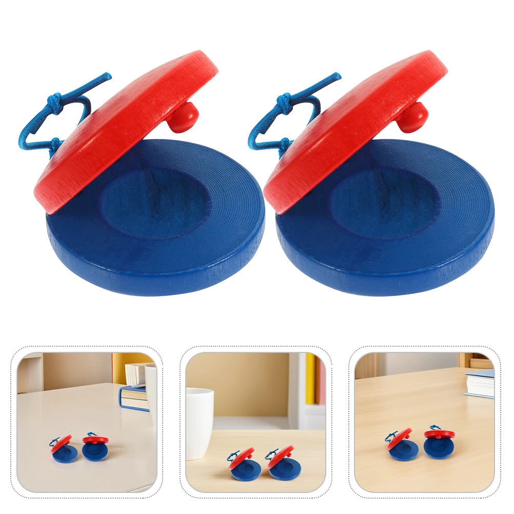 

10 Pcs Percussion Instrument Finger Castanets Hand Music Instruments Preschool Musical Simulated Toys Infant for Kids Toddler