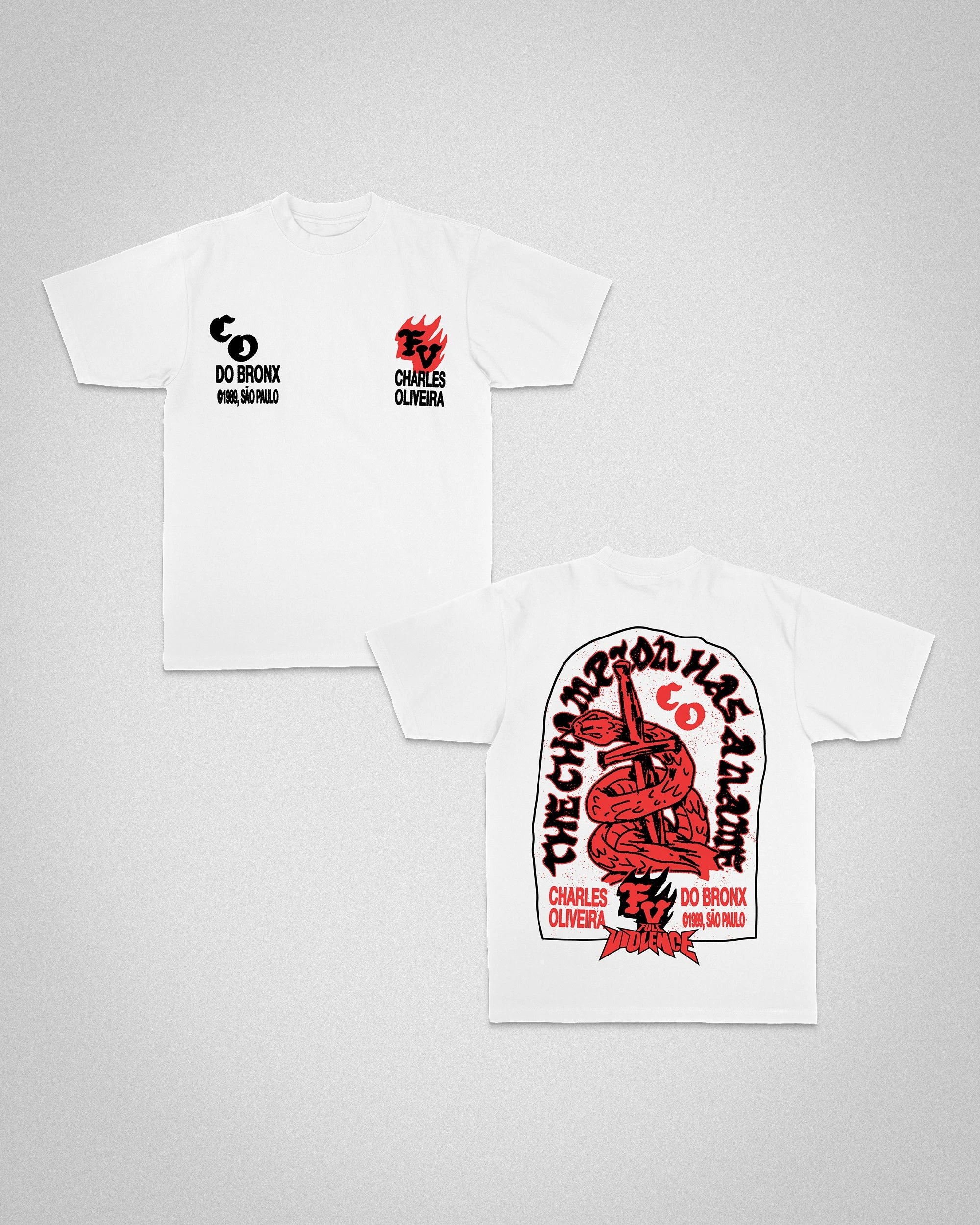 MMA New Do Bronx Charles Oliveira Sommer Herren 1989 T-Shirt Sportshirt Übergroßes, atmungsaktives, schnell trocknendes Trainings-Fitness-Box-T-Shirt – Detail 6