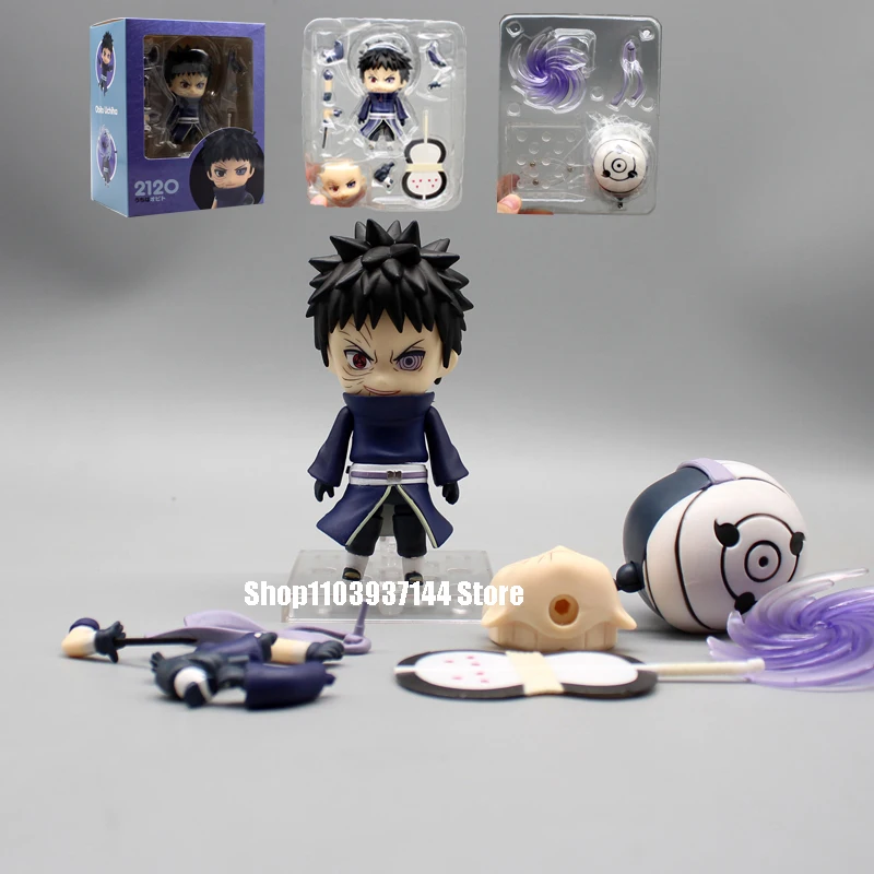 

11.5cm #2120 Uchiha Obito Figma Anime Figures NARUTO Doll Toy Uchiha Obito Action Figure Movable PVC Collectible Model Gifts