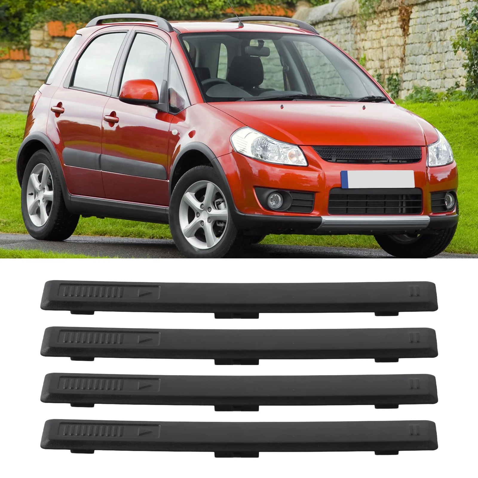 4Pcs Roof Rail Clip Replace Rack Moulding Cover For Suzuki For SWIFT For Roof Rack Bar Hole Top Moulding Clip Cover 78132-68L01