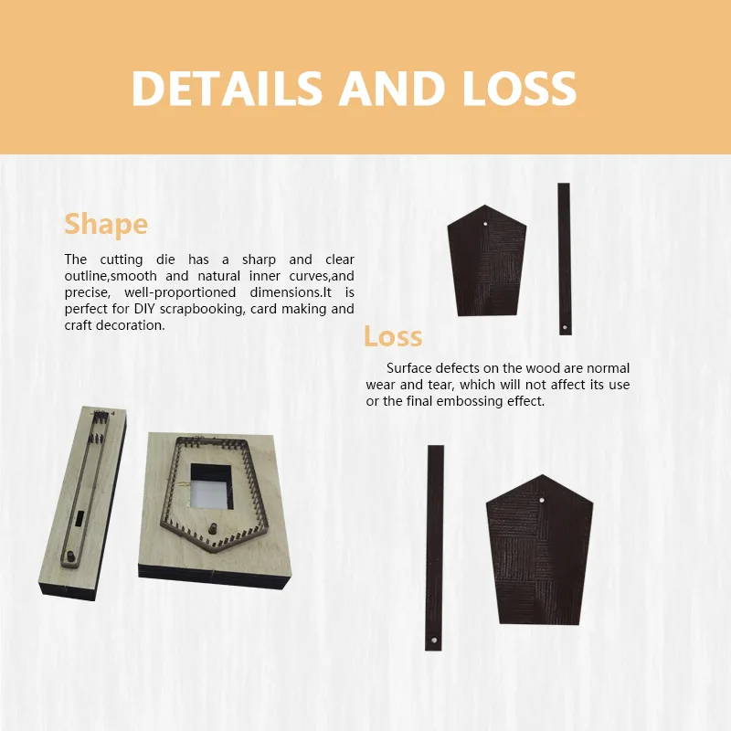 Reusable Integrated Leather Die High Precision Tag Cutting Template Dual Use Hand Stamping & Punching Mold DIY Handmade Leather