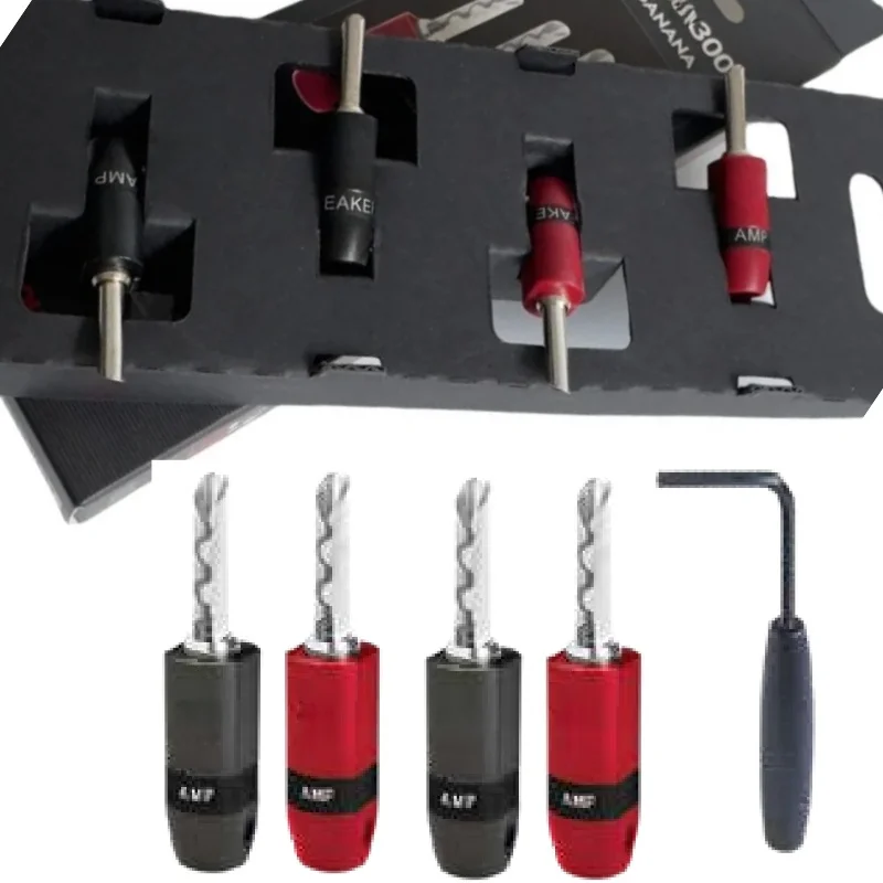 Без сварки DIY штекер типа «банан» бериллиевая медь посеребренный BFA для кабеля динамика разъемы усилителя аксессуары для проводов