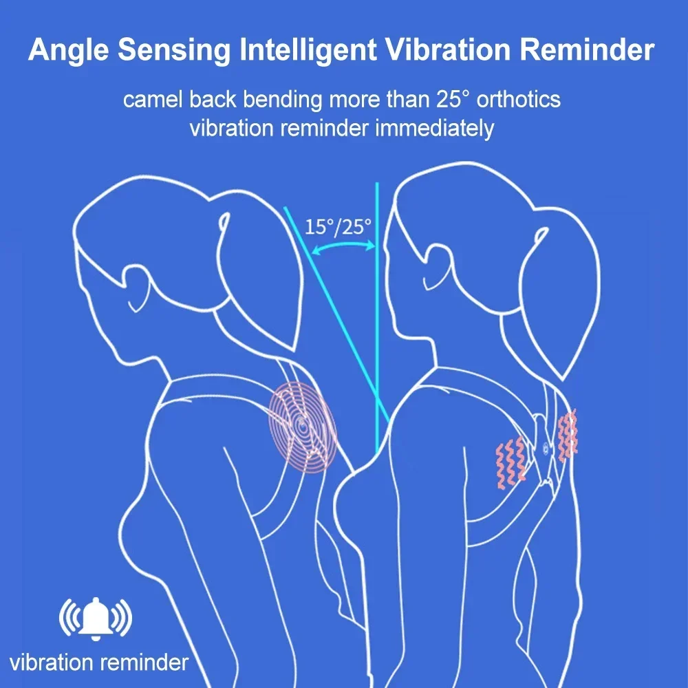 Correção Postural Ajustável para Crianças, Corretor de Postes Sentados, Apoio Costas, Menino, Meninas, Cinto de Ombro, Retificação, Coluna Vernil, Direto, Inteligente