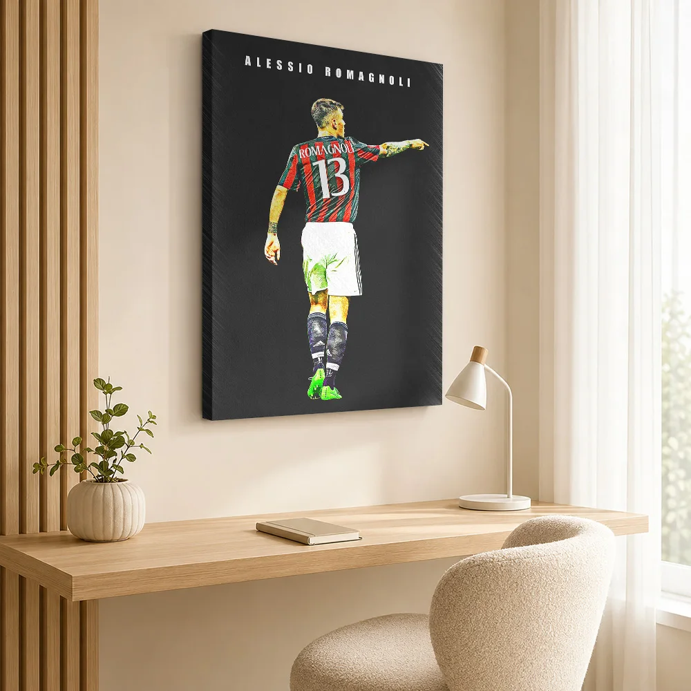 Alessio Romagnoli Framed Canvas Poster Custom Photo Modern Aesthetic Wall Art for Bedroom Decor Collectible Ready to Hang Gift