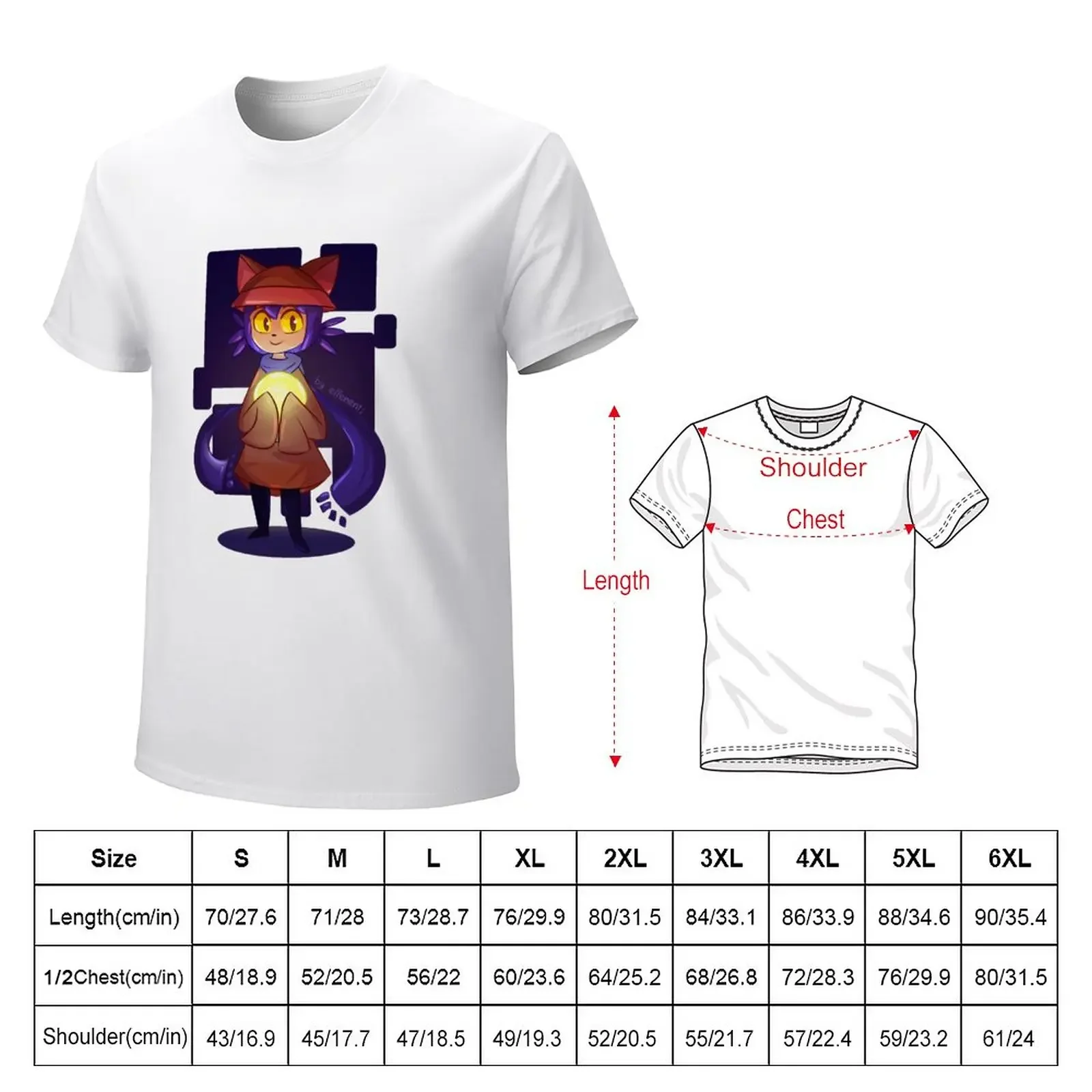 Niko! - OneShot T-Shirt graphics plain Men's cotton t-shirt