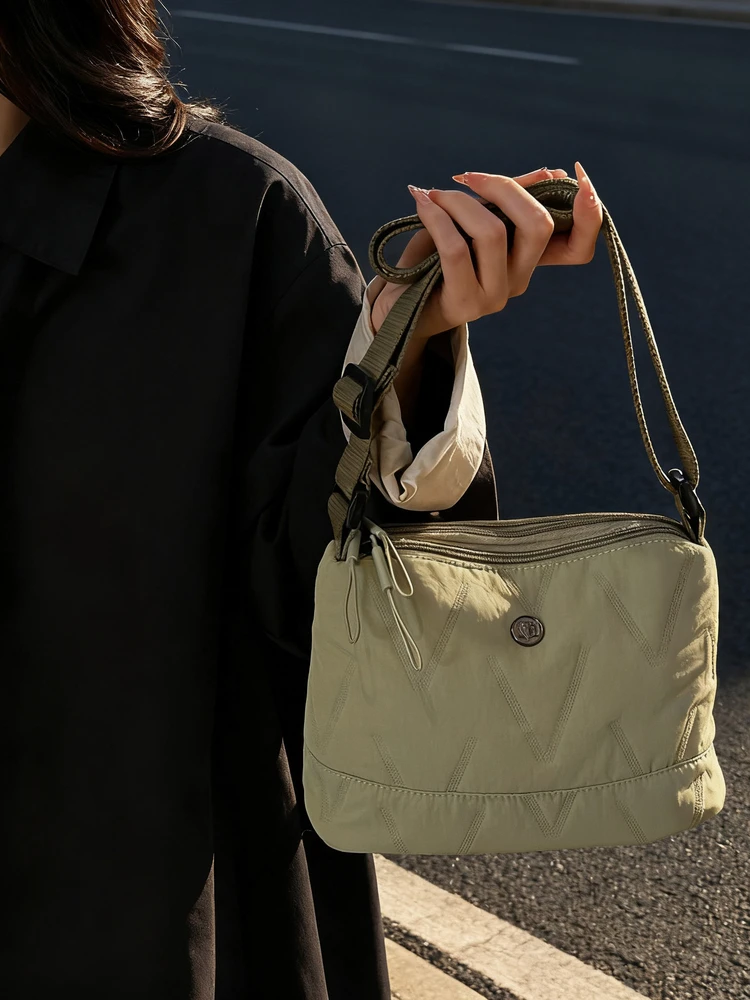 

Casual Nylon Buet Bag Small Cotton Insert Crossbody Bag Women op Single oulder Bag Multi-Layer Multi-ket Lightwe...