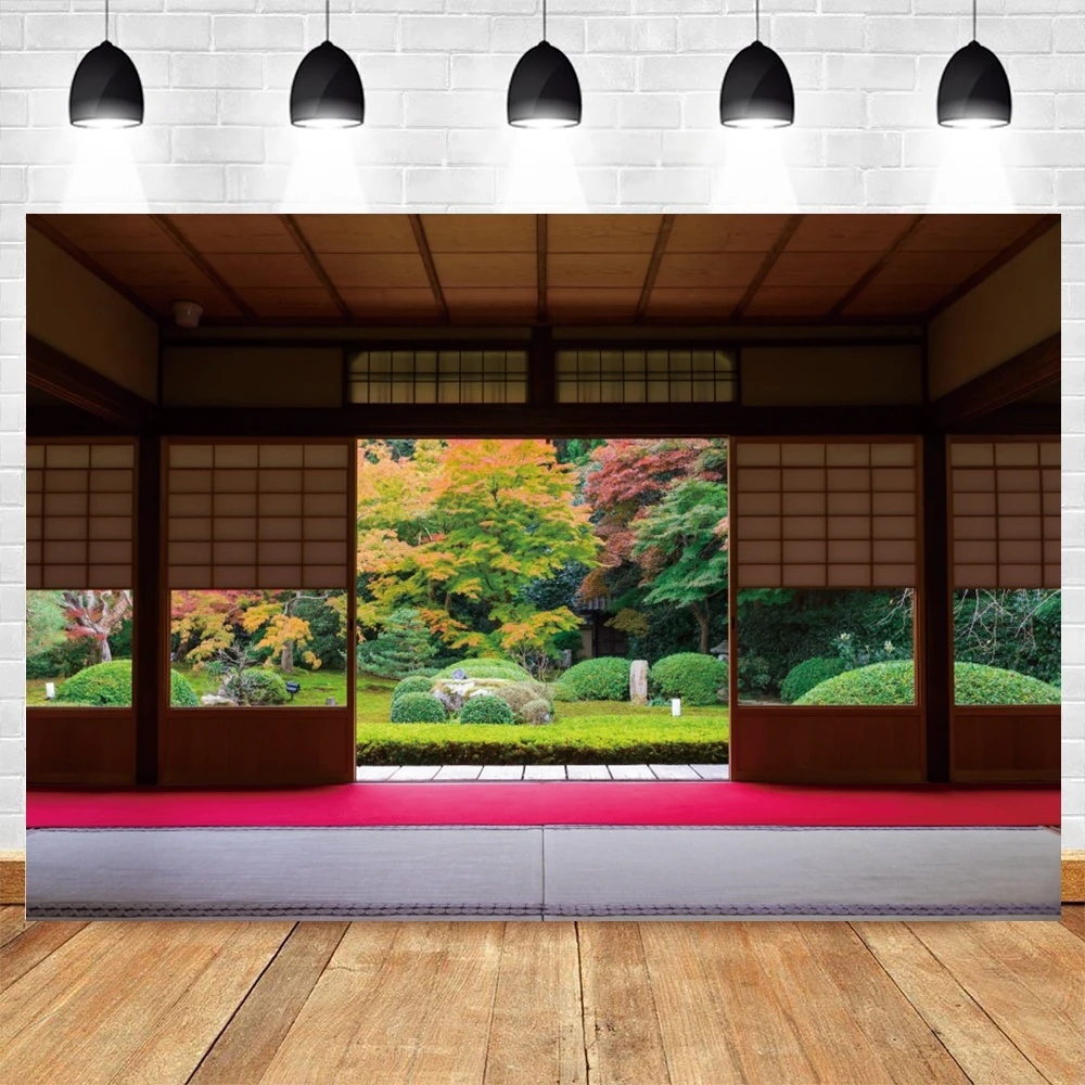 บ้านสไตล์ญี่ปุ่นฉากหลังตกแต่งภายในห้องนั่งเล่นตกแต่งทิวทัศน์สตูดิโอถ่ายภาพพื้นหลัง